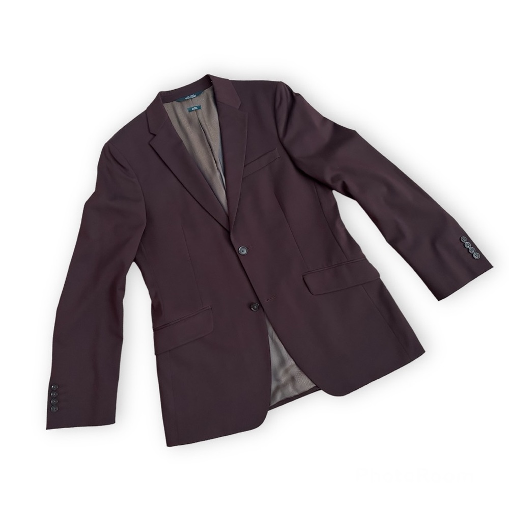 Perry Ellis Burgundy Men’s Sport Coat, Size 40R
